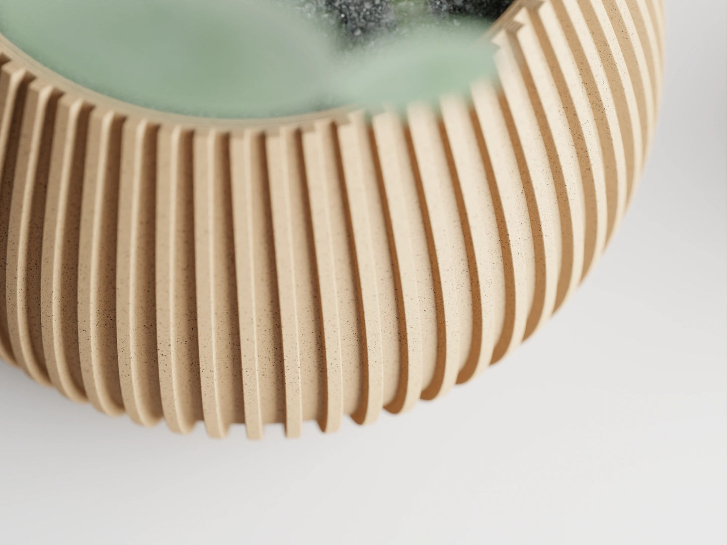Modern ribbed plant pot/vase - series 4