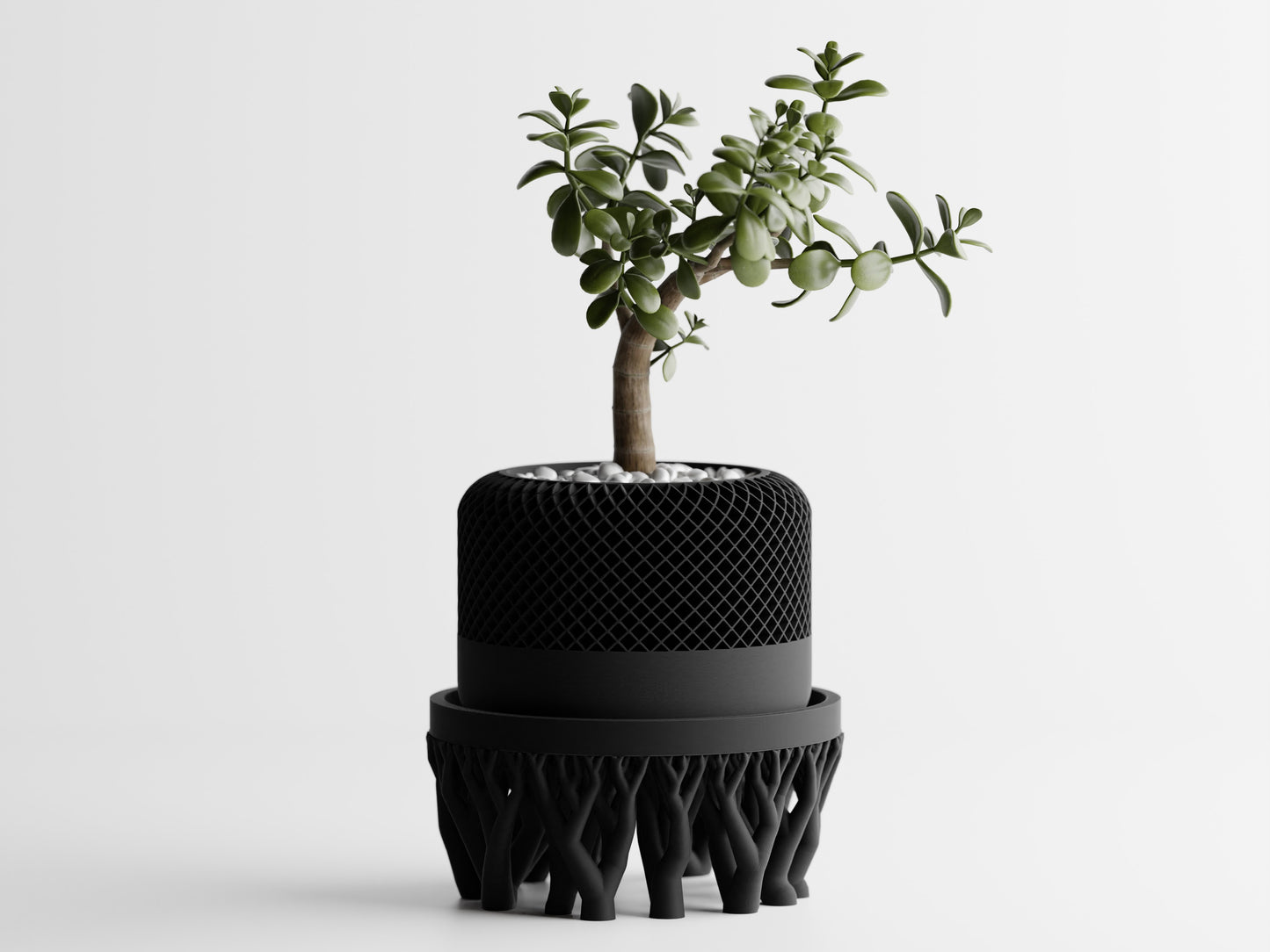 Organic plant pot stand