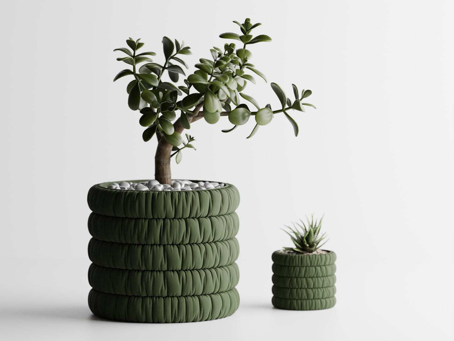 Inflated soft cloth plant pot - series 1