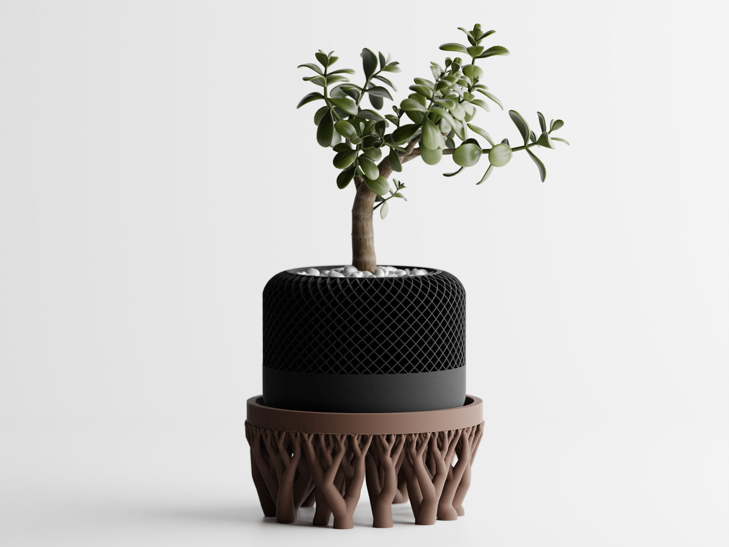 Organic plant pot stand