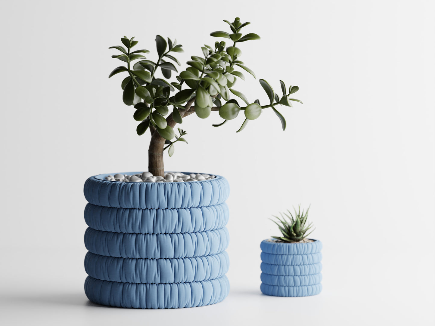 Inflated soft cloth plant pot - series 1
