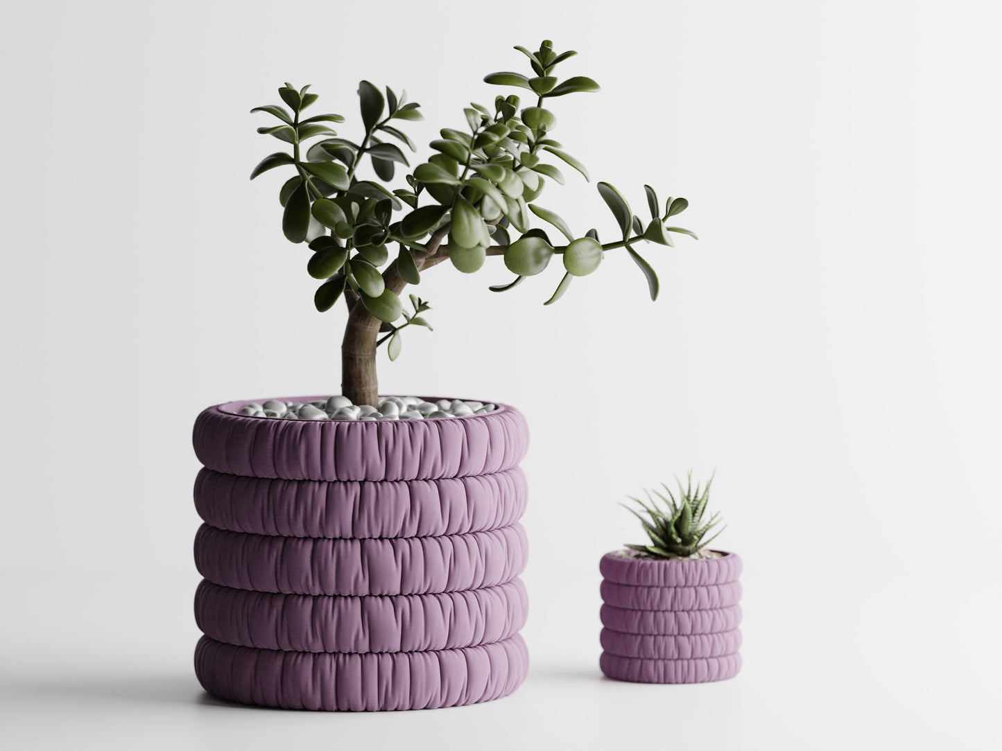 Inflated soft cloth plant pot - series 1