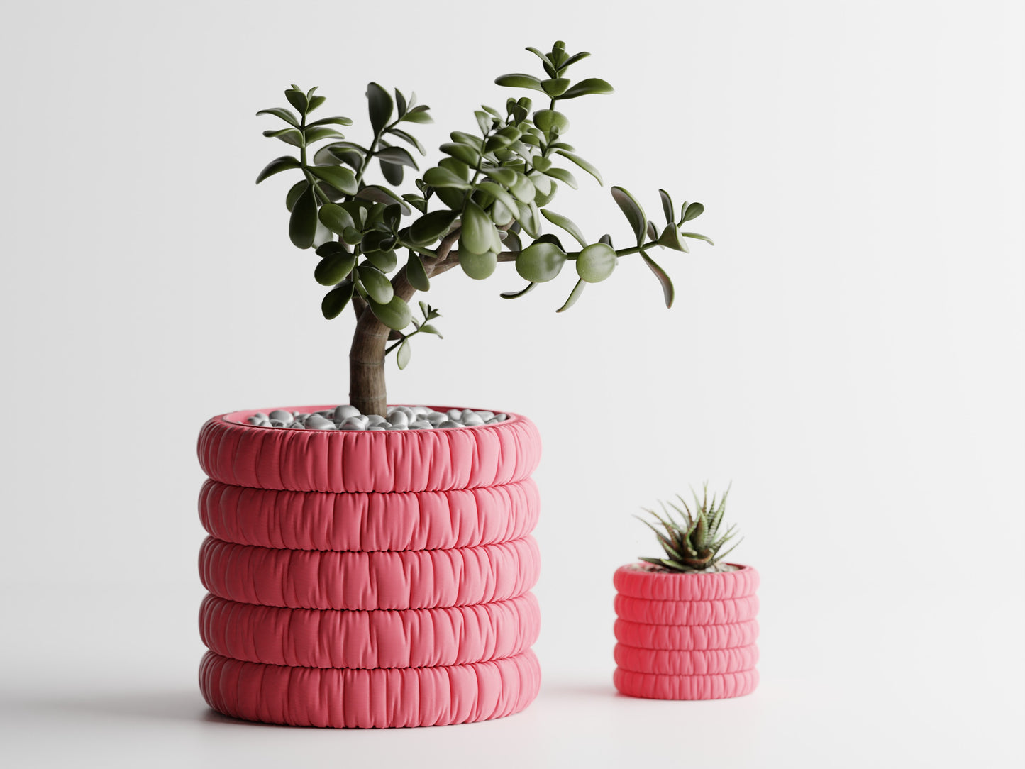 Inflated soft cloth plant pot - series 1