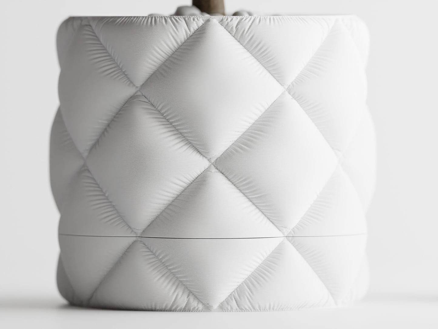 Inflated Cloth plant pot with drip tray