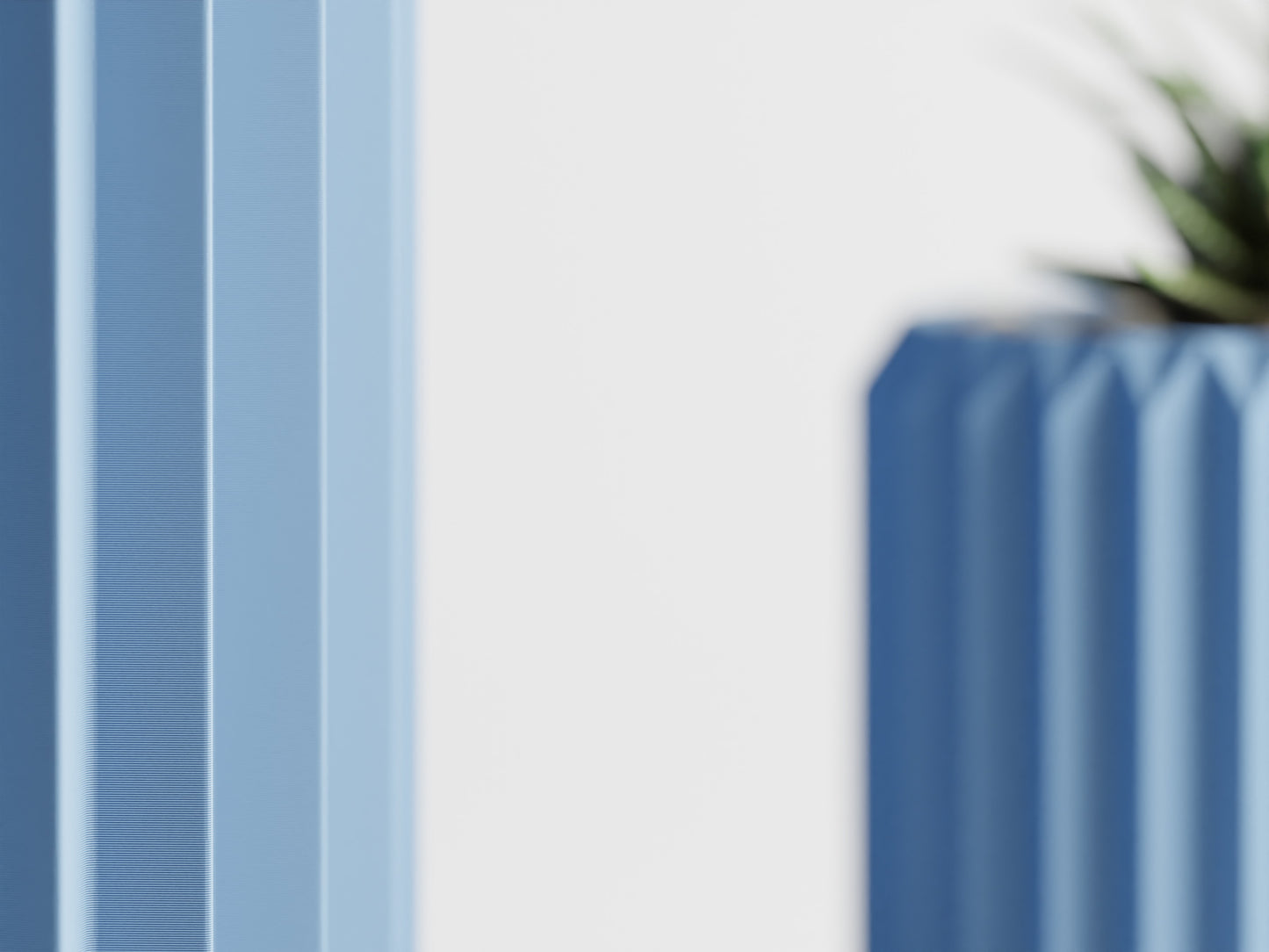 Plant pot - Ribbed triangles