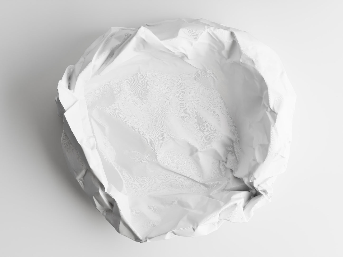 Crumbled Paper Bowl