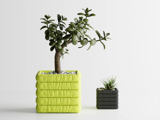 Inflated soft cloth plant pot - series 8