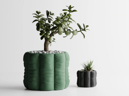 Inflated soft cloth plant pot - series 4