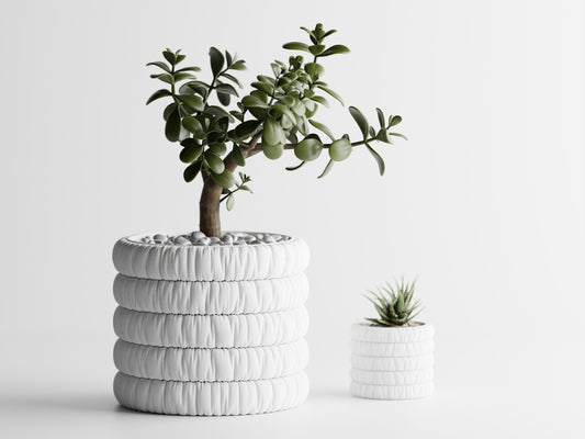 Inflated soft cloth plant pot - series 1