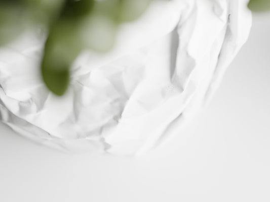 Crumbled paper pot