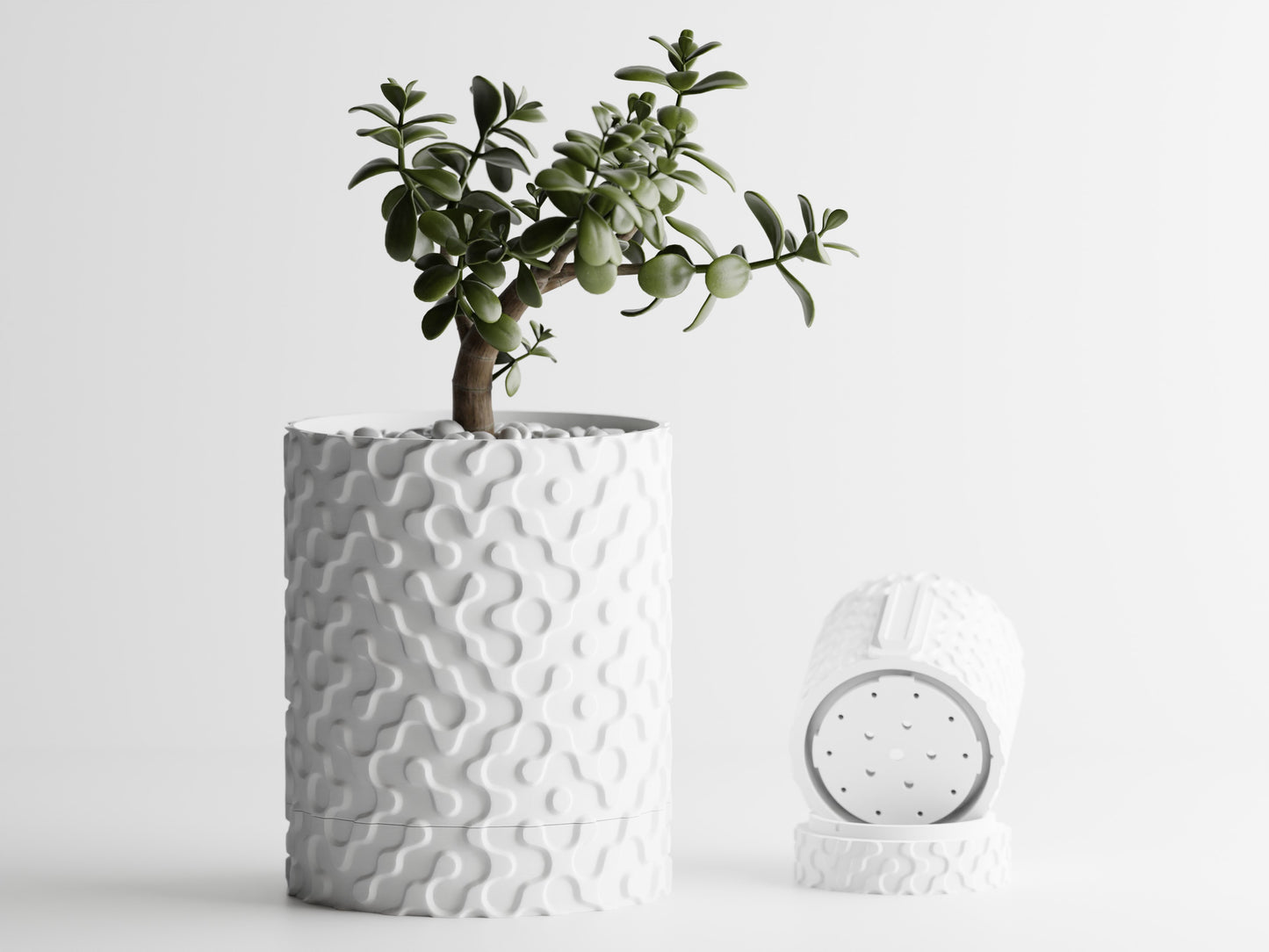 Plant Pot Geo Wall Mount Drip Tray